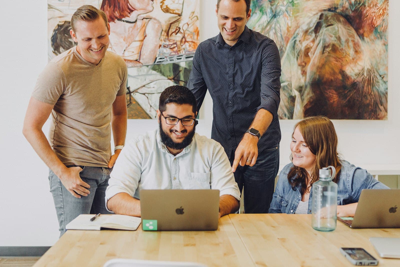 The StandInCrowd Technologies team collaborating on a client project